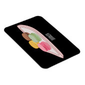 Macaron cartoon illustratie magneet (Rechterzijde)