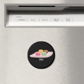 Macaron cartoon illustratie magneet (Insitu (Vaatwasser))