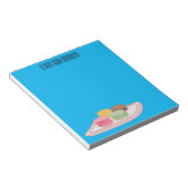 Macaron cartoon illustratie notitieblok (Schuin)