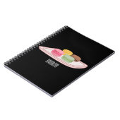 Macaron cartoon illustratie notitieboek (Linkerzijde)