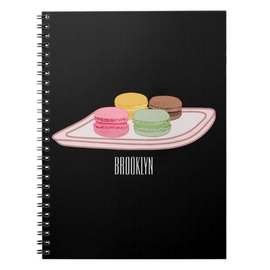 Macaron cartoon illustratie notitieboek (Voorkant)