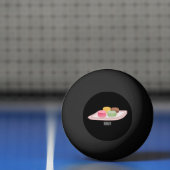 Macaron cartoon illustratie pingpongbal (Net)