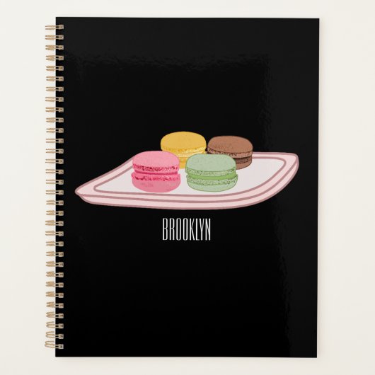 Macaron cartoon illustratie planner (Voorkant)