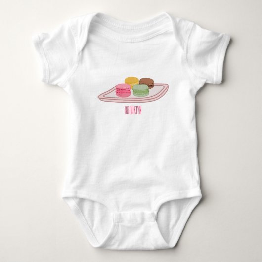 Macaron cartoon illustratie romper (Voorkant)