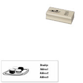 Macaron cartoon illustratie rubberstempel (Gestempeld)