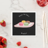 Macaron cartoon illustratie servet (Insitu)