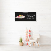 Macaron cartoon illustratie spandoek (Insitu)