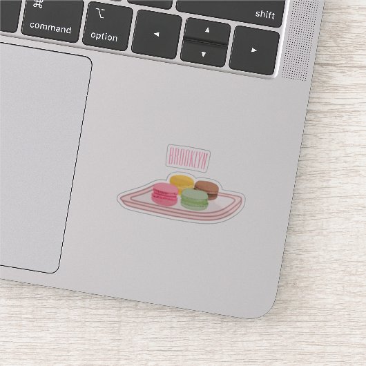 Macaron cartoon illustratie sticker (Detail)