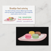 Macaron cartoon illustratie visitekaartje (Voorkant / Achterkant)