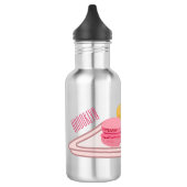 Macaron cartoon illustratie waterfles (Links)