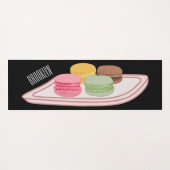 Macaron cartoon illustratie yogamat (Achterkant (horizontaal))