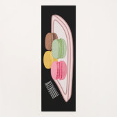 Macaron cartoon illustratie yogamat (Voorkant)