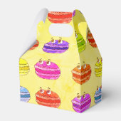 Macaron Cartoon Patroon schilderen Bedankdoosjes (Achterkant)