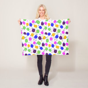 Macaron Confetti Blanket Fleece Deken