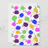 Macaron Confetti Uitnodigingen - Persoonlijk (Achterkant)