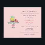 Macaron, Cookie shop Grand Opening Flyer<br><div class="desc">Macaron,  koekjeswinkel Grote openingsuitnodiging met leuke pastel-waterverf-macaroons op de koststand.</div>