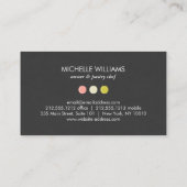 MACARON COOKIE TRIO LOGO voor bakkerij, banketbakk Visitekaartje (Achterkant)