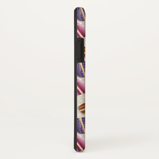 Macaron Cookies Cute Custom Monogram Initiaal Case-Mate iPhone Case (Achterkant/rechts)
