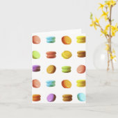 Macaron Cookies Kaart (Gele Bloem)