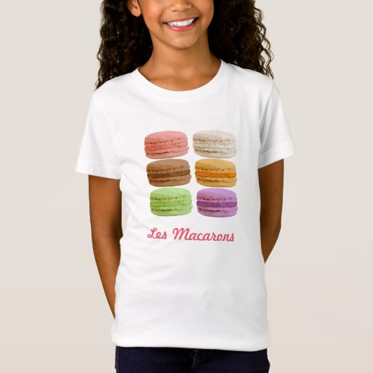 Macaron Cookies - meerkleurige pastels T-shirt (Voorkant)