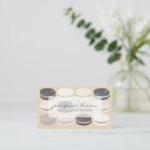 Macaron Cookies Sweets Dessert Bakery Shop Visitekaartje (Staand voorkant)