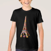 Macaron Eiffeltoren Tri-Blend Shirt (Voorkant)