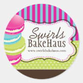 Macaron en Dessert - Verpakking Stickers (Voorkant)