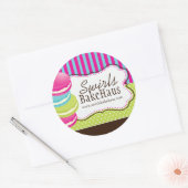 Macaron en Dessert - Verpakking Stickers (Envelop)