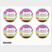 Macaron en Dessert - Verpakking Stickers (Vel)