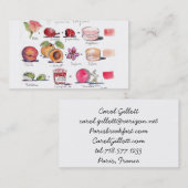 Macaron Flavors door Carol Gillott Visitekaartje (Voorkant / Achterkant)