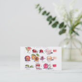 Macaron Flavors door Carol Gillott Visitekaartje (Staand voorkant)