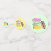 Macaron Franse Gebak Koekjes Macarons Banketbakker Confetti (Voorkanten)