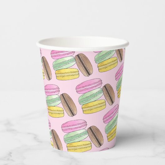 Macaron Franse Gebak Koekjes Macarons Banketbakker Papieren Bekers (Achterkant)
