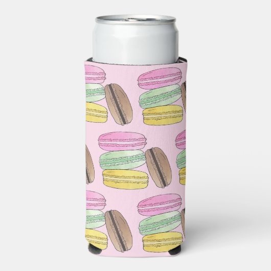 Macaron Franse Gebak Koekjes Macarons Banketbakker Seltzer Blikjeskoeler (Seltzer Voorkant)