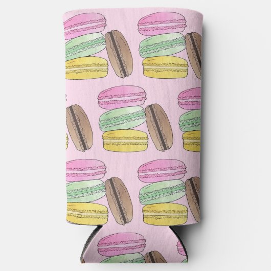 Macaron Franse Gebak Koekjes Macarons Banketbakker Seltzer Blikjeskoeler (Voorkant)