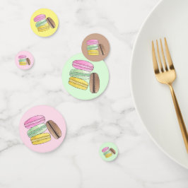 Macaron Franse Gebak Koekjes Macarons Patisserie Confetti