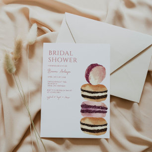 Macaron French Bridal Shower Kaart