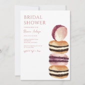 Macaron French Bridal Shower Kaart (Voorkant)