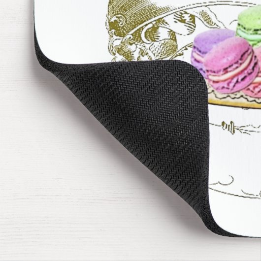 Macaron French geïnspireerd Mousepad Muismat (Hoek)