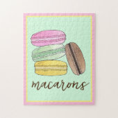 Macaron French Pastry Cookies Macarons Patisserie Legpuzzel (Verticaal)