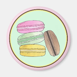 Macaron French Pastry Cookies Macarons Patisserie Magneet