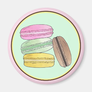 Macaron French Pastry Cookies Macarons Patisserie Magneet