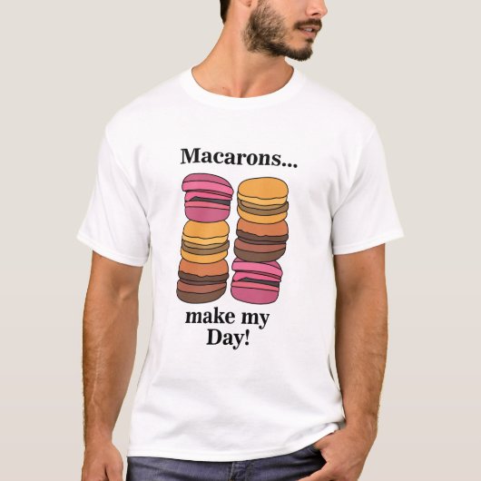 Macaron Gebak Zoete Bakker T-shirt (Voorkant)