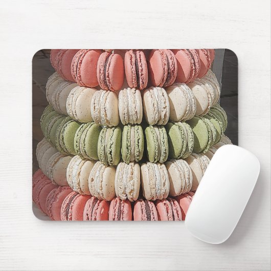 Macaron Gelaagde Gebak Muismat (Met muis)