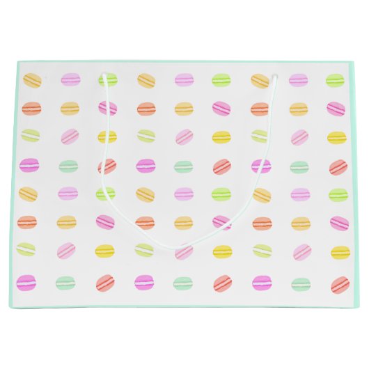 Macaron geschenkzak Mint Groot Cadeauzakje (Voorkant)