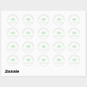 Macaron Hart Logo Stickers Thuis Bakkerij (Vel)