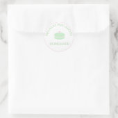 Macaron Hart Logo Stickers Thuis Bakkerij (Tas)