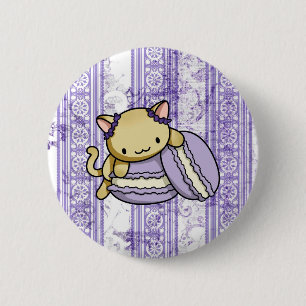 Macaron Kat Ronde Button 5,7 Cm