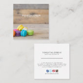 Macaron Koekje Visitekaartje (Voorkant / Achterkant)