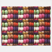 macaron koekjes deeg fleece deken (Voorkant (Horizontaal))